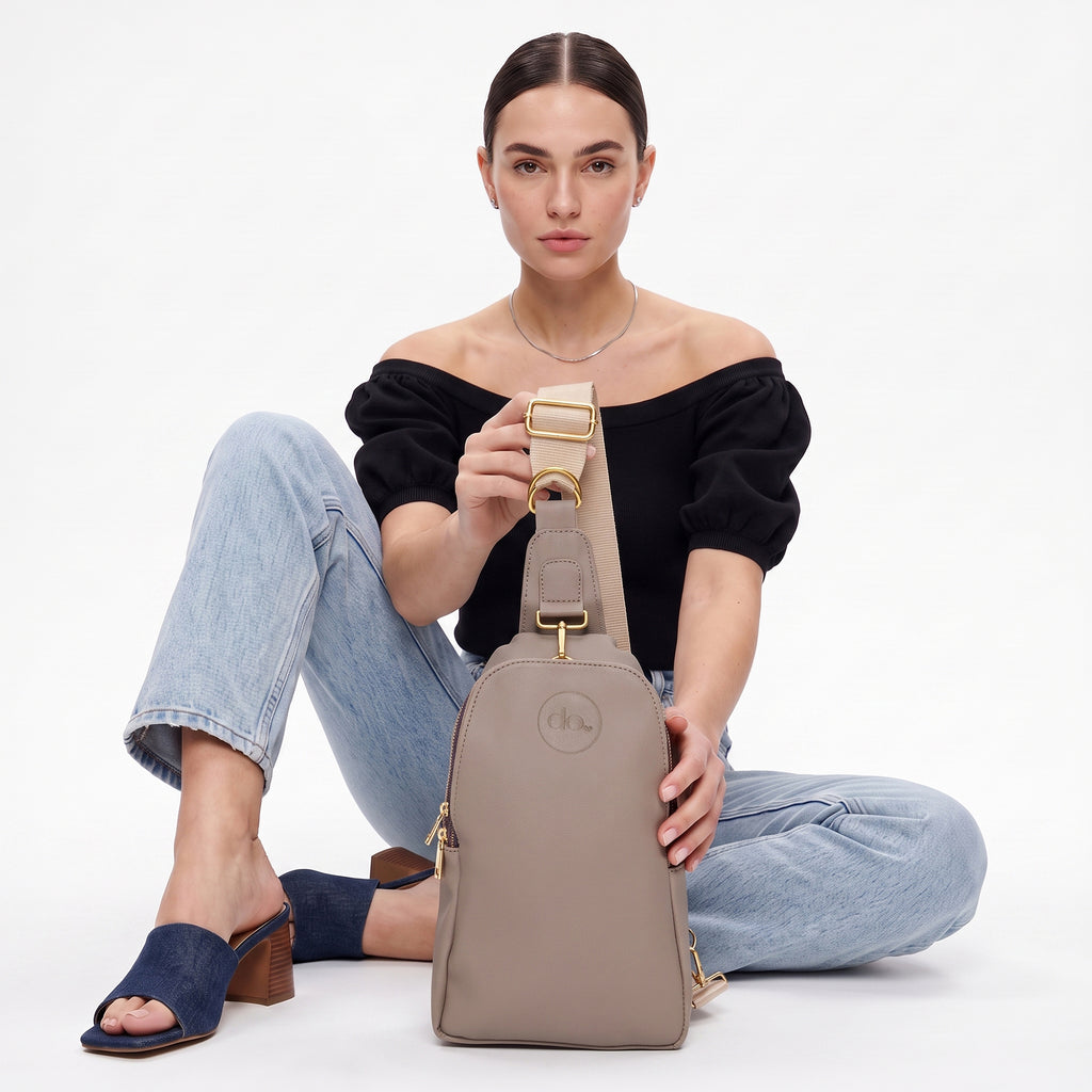 Do Love Sling Bag | Crossbody, Everyday Bag, Mini Bag (Tan)