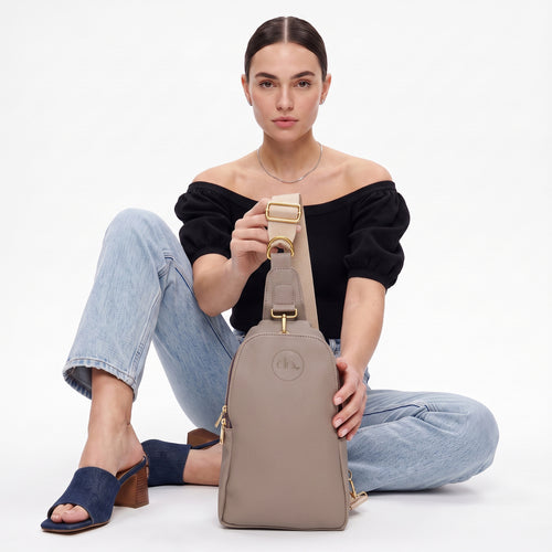 Do Love Sling Bag | Crossbody, Everyday Bag, Mini Bag (Tan)