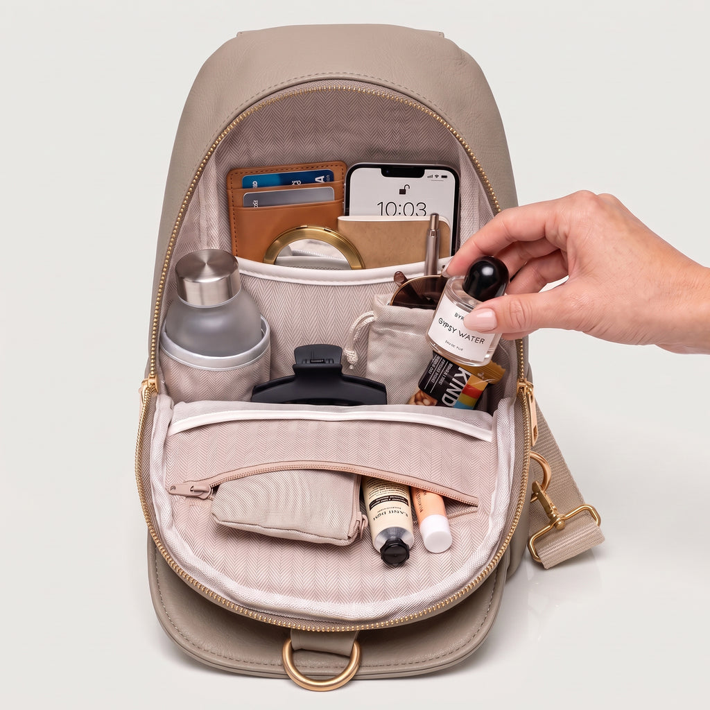 Do Love Sling Bag | Crossbody, Everyday Bag, Mini Bag (Tan)