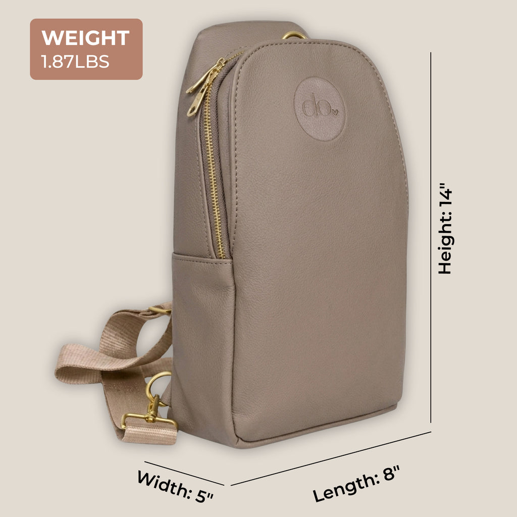 Do Love Sling Bag | Crossbody, Everyday Bag, Mini Bag (Tan)
