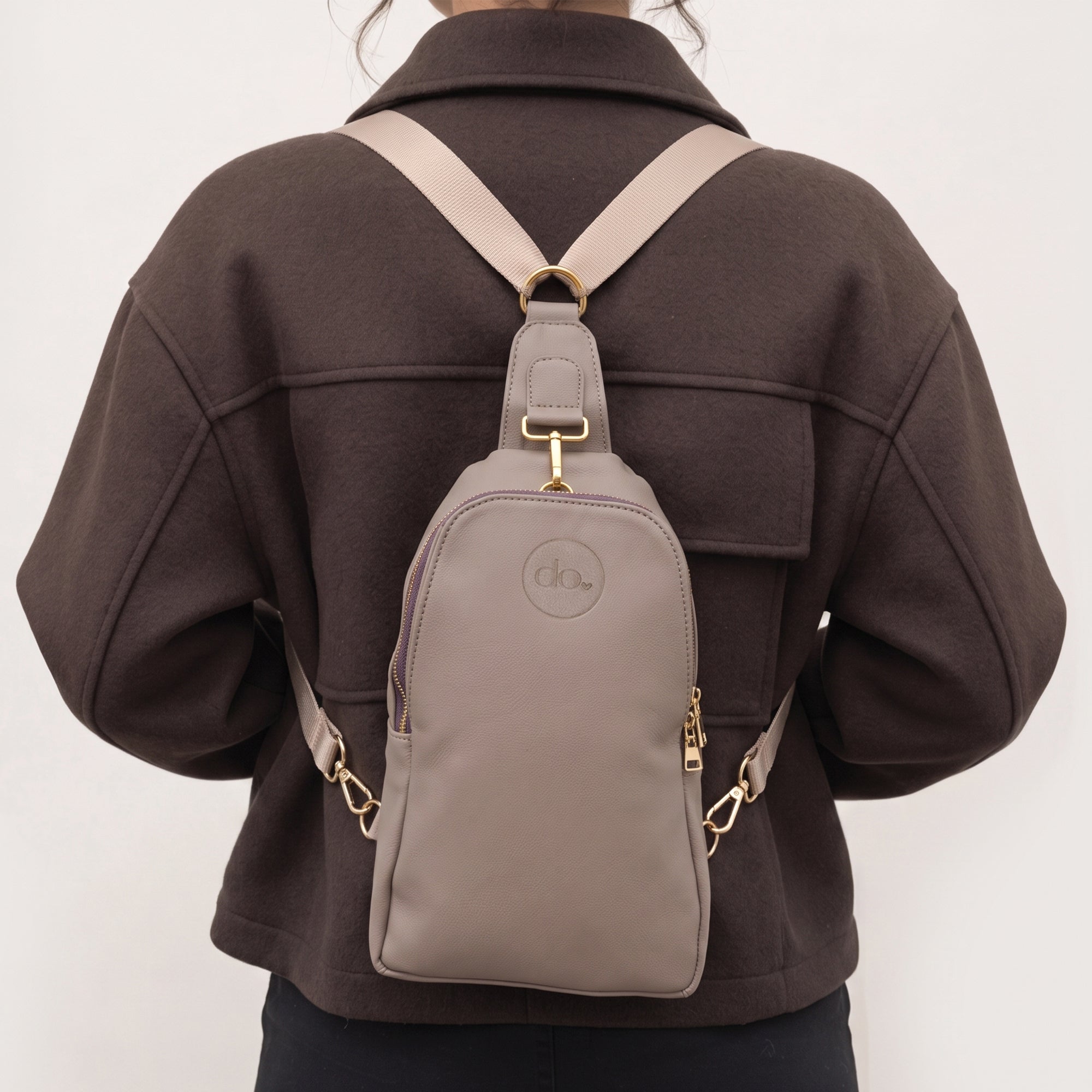 Do Love Sling Bag | Crossbody, Everyday Bag, Mini Bag (Tan)